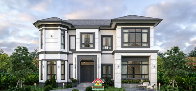 แบบบ้านสไตล์คอนเทมโพรารี่ คลาสสิก y5wXDee9