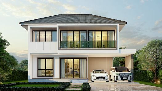 แบบบ้านสไตล์คอนเทมโพรารี่ amuoWn95