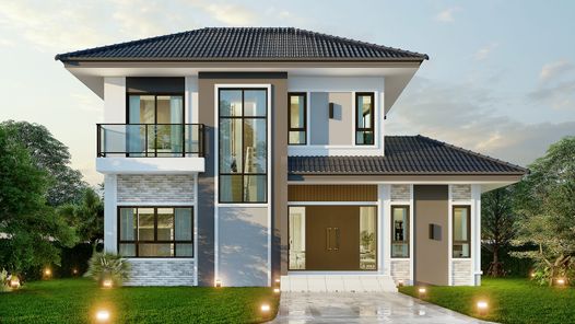 แบบบ้านสไตล์คอนเทมโพรารี่ AV53vzXr