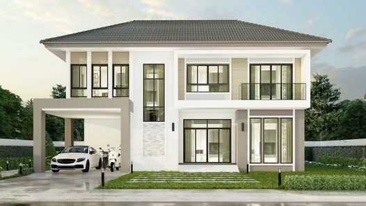 แบบบ้านสไตล์คอนเทมโพรารี่ RBrof9BY