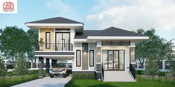 แบบบ้านสไตล์โมเดิร์น  คอนเทมโพรารี่ 93GYfWMI