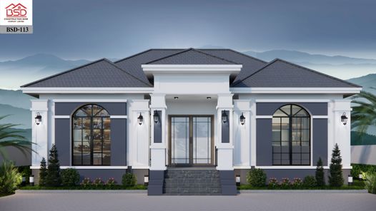 แบบบ้านสไตล์อิงลิช คอตเทจ  คอนเทมโพรารี่ Ttaf70No