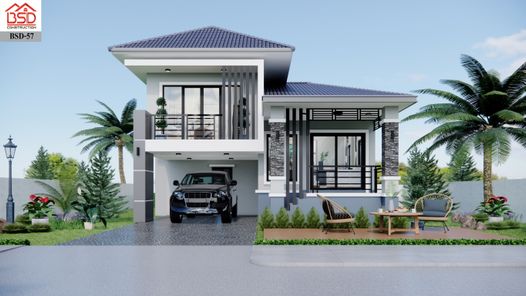 แบบบ้านสไตล์โมเดิร์น  คอนเทมโพรารี่ vdmpEtlU