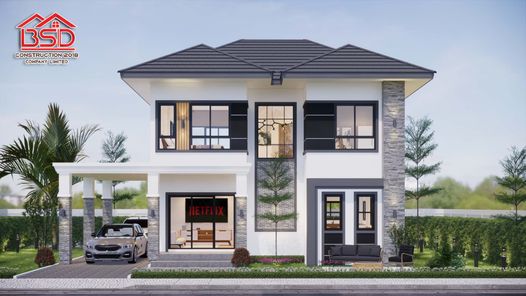 แบบบ้านสไตล์คอนเทมโพรารี่ rekPFx5M