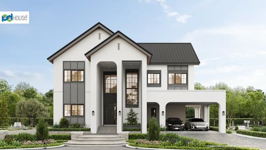 แบบบ้านสไตล์คอนเทมโพรารี่ JsKxy6Zs