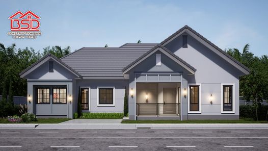 แบบบ้านสไตล์โมเดิร์น  คอนเทมโพรารี่ 1dGuVG79