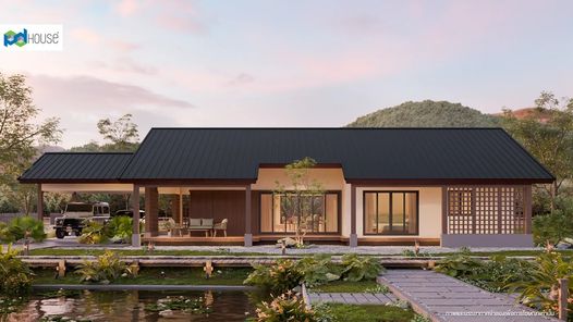 แบบบ้านสไตล์ทรอปิคอล  คอนเทมโพรารี่ AHITE5g1