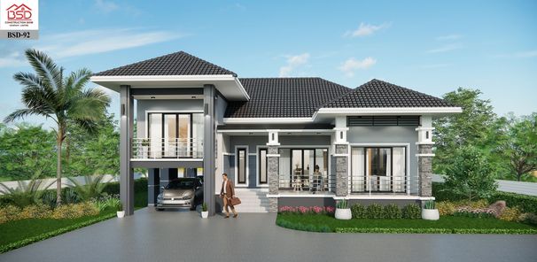 แบบบ้านสไตล์โมเดิร์น คอนเทมโพรารี่ H4LvXtBc