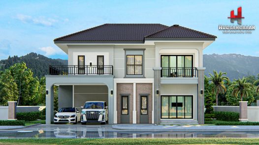 แบบบ้านสไตล์โมเดิร์น คอนเทมโพรารี่ OuH3Bc1V