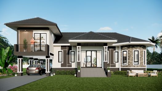 แบบบ้านสไตล์คอนเทมโพรารี่ HNf46NEL