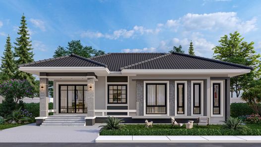 แบบบ้านสไตล์คอนเทมโพรารี่ cmvVpIkD