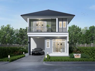 แบบบ้านสไตล์โมเดิร์น คอนเทมโพรารี่ EtB8t91Y