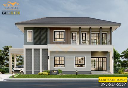 แบบบ้านสไตล์คอนเทมโพรารี่ P08HXaBr