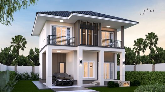 แบบบ้านสไตล์โมเดิร์น คอนเทมโพรารี่ hSF7N8FB