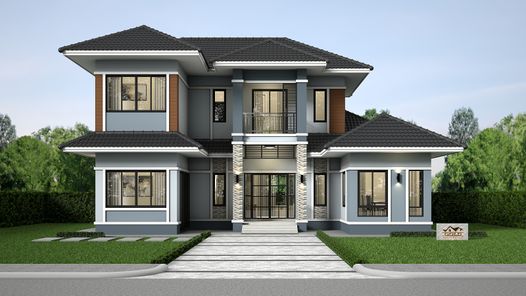 แบบบ้านสไตล์คอนเทมโพรารี่ ZrF55zeb