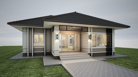 แบบบ้านสไตล์โมเดิร์น คอนเทมโพรารี่ KohixnKq