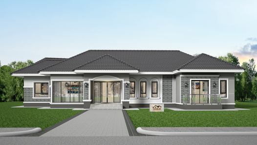 แบบบ้านสไตล์คอนเทมโพรารี่ KUPDYST1