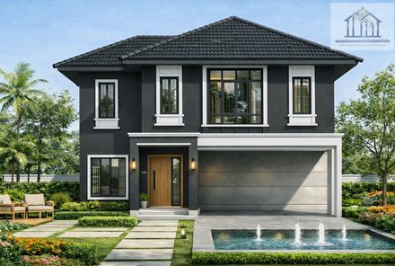 แบบบ้านสไตล์โมเดิร์น  คลาสสิก foS5brH2