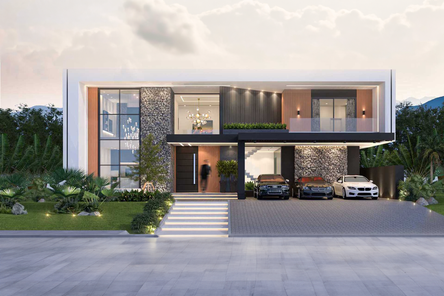 แบบบ้านสไตล์โมเดิร์น  ลักชูรี่ HW5mNcIv