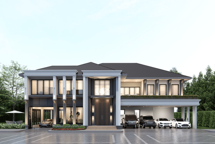 แบบบ้านสไตล์คลาสสิก ลักชูรี่ zLgORYyX