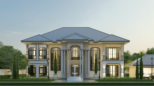 แบบบ้านสไตล์คลาสสิก ลักชูรี่ oOrAD7II