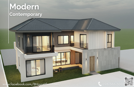 แบบบ้านสไตล์โมเดิร์น คอนเทมโพรารี่ KavHrNj9