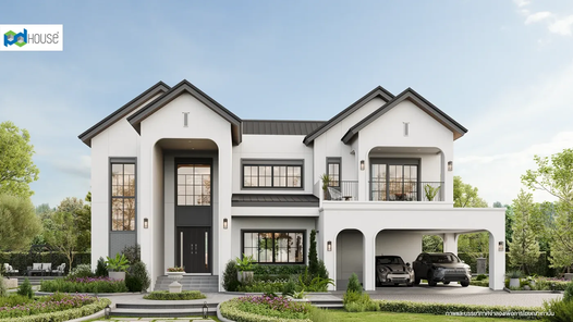 แบบบ้านสไตล์โมเดิร์น  อิงลิช คอตเทจ 3Cc3n4ll