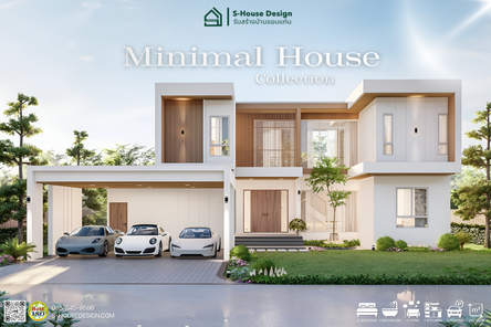 แบบบ้านสไตล์มินิมอล cama27wl