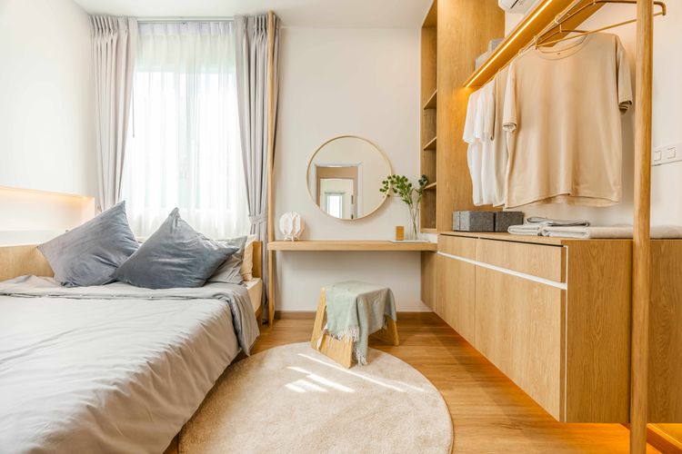 ภาพแบบบ้าน-ทาวน์โฮม ผนังบ้านไม่ติดกัน