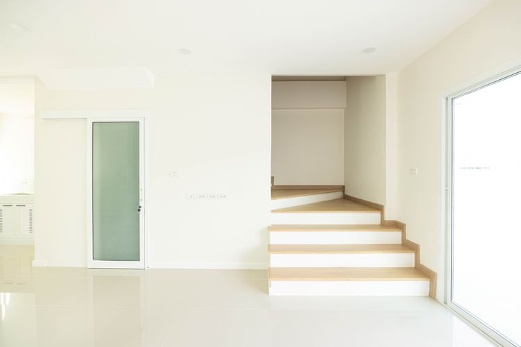 ภาพแบบบ้าน-ทาวน์โฮม ผนังบ้านไม่ติดกัน