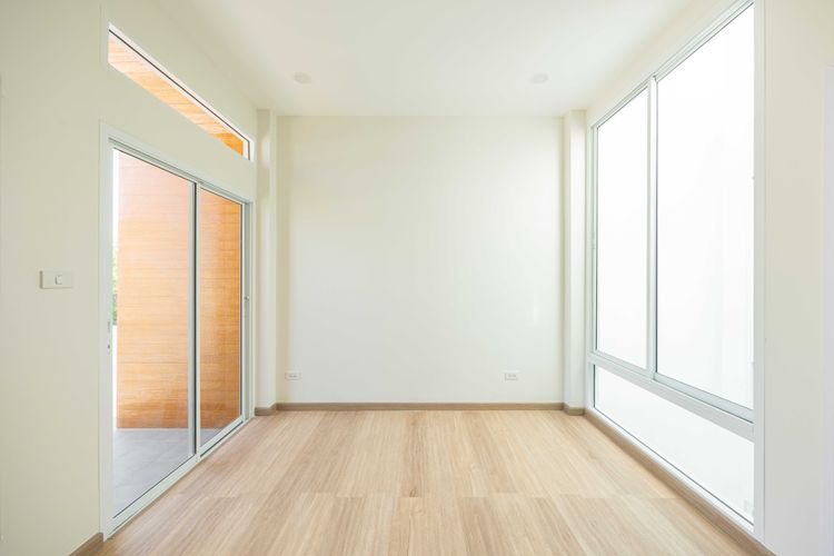 ภาพแบบบ้าน-ทาวน์โฮม ผนังบ้านไม่ติดกัน