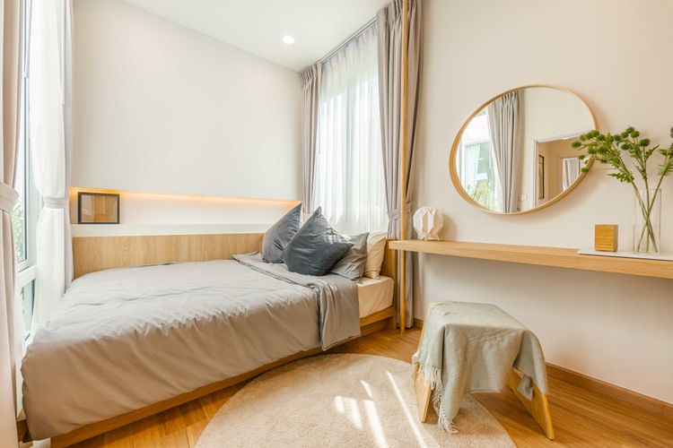 ภาพแบบบ้าน-ทาวน์โฮม ผนังบ้านไม่ติดกัน