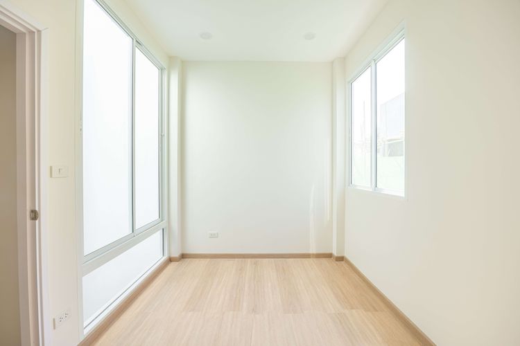 ภาพแบบบ้าน-ทาวน์โฮม ผนังบ้านไม่ติดกัน