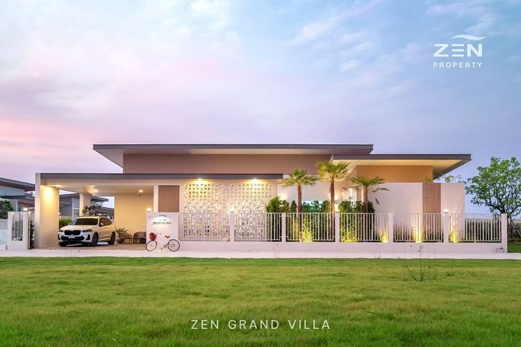 ภาพแบบบ้าน-สวนกลางบ้าน