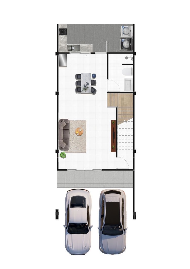 ภาพแบบบ้าน-Modern Townhome