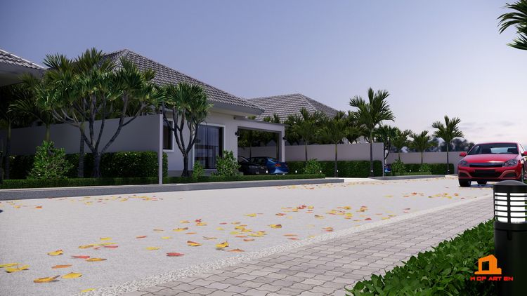 ภาพแบบบ้าน-บ้านเดี่ยวชั้นเดียว