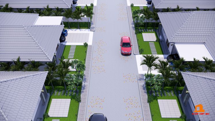 ภาพแบบบ้าน-บ้านเดี่ยวชั้นเดียว