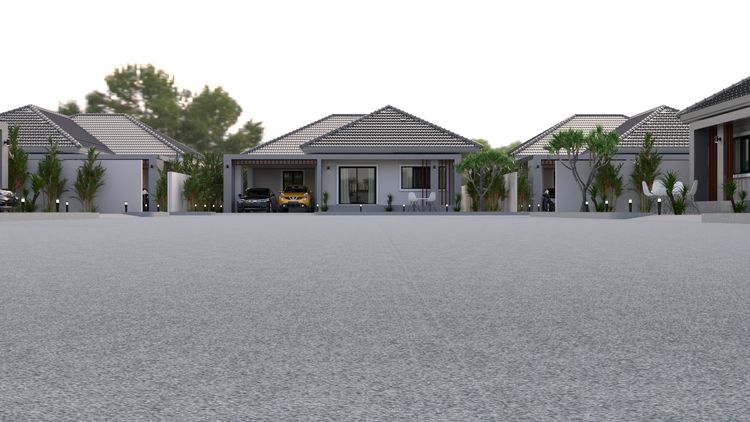 ภาพแบบบ้าน-บ้านเดี่ยวชั้นเดียว