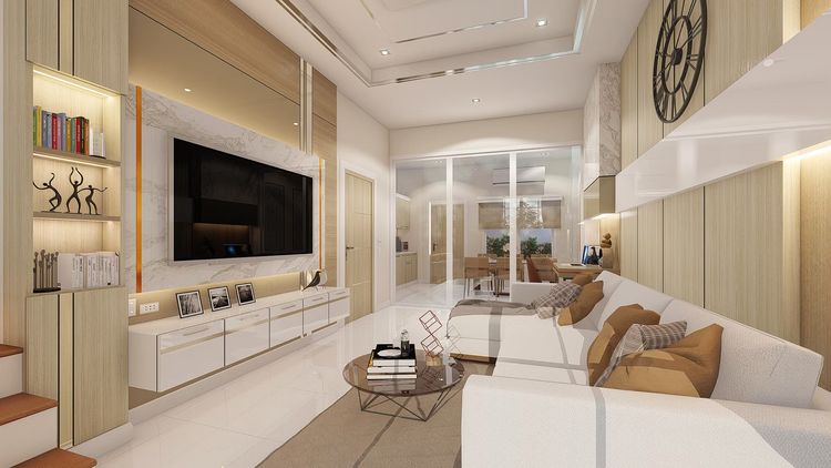 ภาพแบบบ้าน-ทาวน์โฮม 2 ชั้น TYPE B