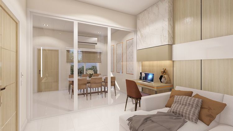 ภาพแบบบ้าน-ทาวน์โฮม 2 ชั้น TYPE B