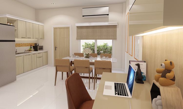 ภาพแบบบ้าน-ทาวน์โฮม 2 ชั้น TYPE B