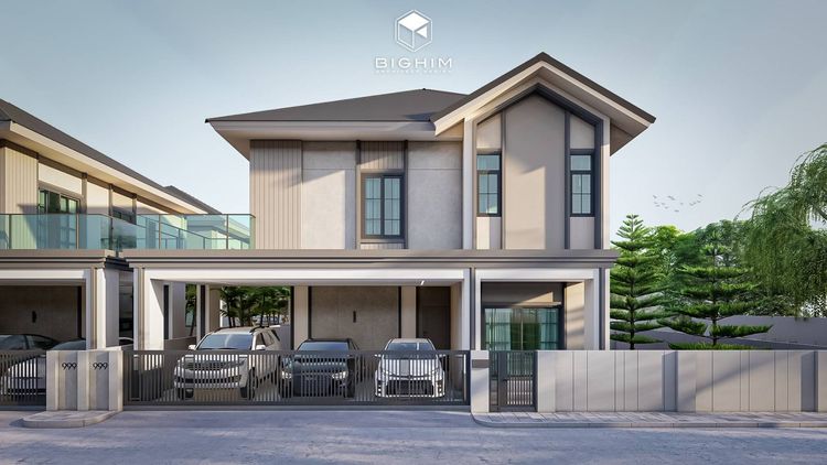 ภาพแบบบ้าน-โครงการแฮปปี้โฮม 1 แบบบ้านสไตล์นอร์ดิก