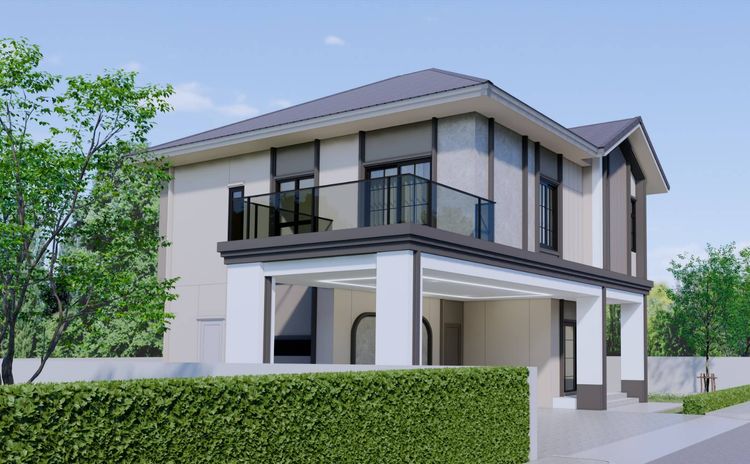 ภาพแบบบ้าน-โครงการแฮปปี้โฮม 1 แบบบ้านสไตล์นอร์ดิก