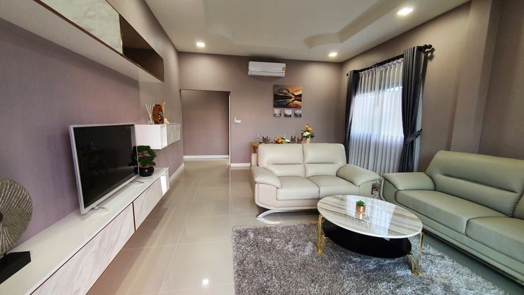 ภาพแบบบ้าน-บ้านแฝด ตกแต่งพร้อมเฟอร์นิเจอร์