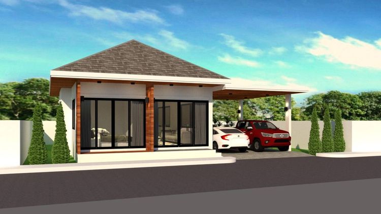 ภาพแบบบ้าน-บ้านเดี่ยวชั้นเดียว