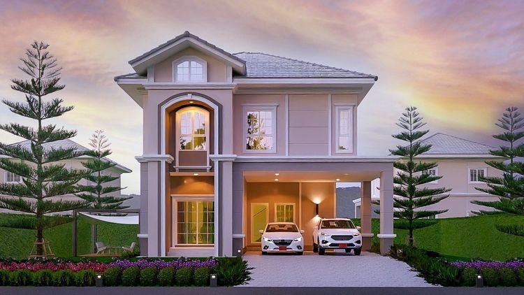 ภาพแบบบ้าน-แบบบ้านสไตล์อิงลิช ไทป์บี