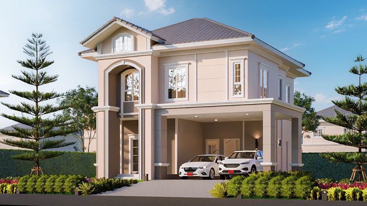 ภาพแบบบ้าน-แบบบ้านสไตล์อิงลิช ไทป์บี