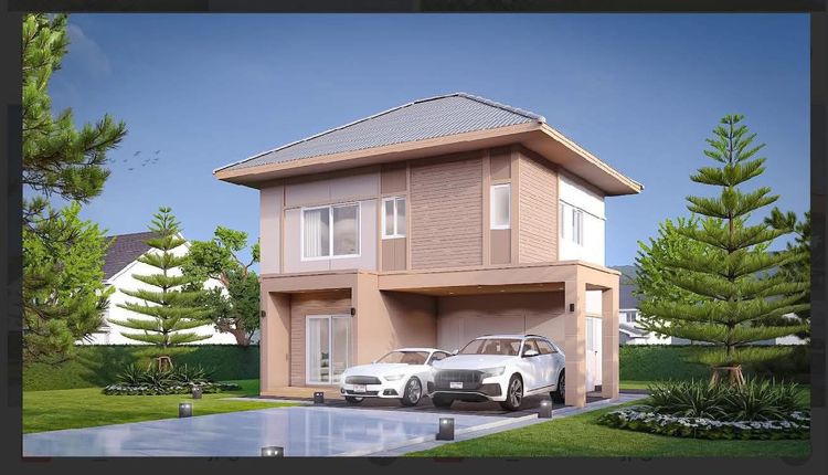 ภาพแบบบ้าน-แบบบ้านสไตล์อิงลิช ไทป์เอ