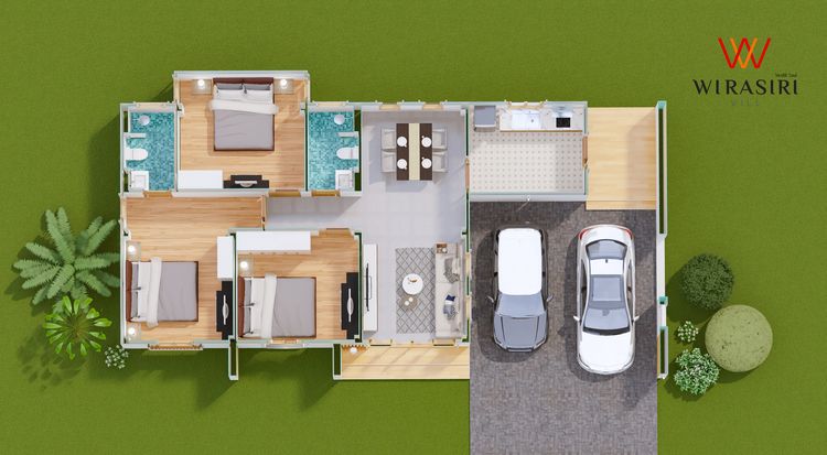 ภาพแบบบ้าน-บ้านเดี่ยวสไตล์มินิมอลมูจิ 2