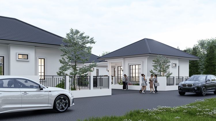 ภาพแบบบ้าน-บ้านเดี่ยวโมเดิร์นคลาสสิค